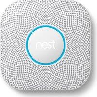 NEST Nest Protect 2nd Generation Smoke and Carbon Monoxide Alarm - Battery operated, White