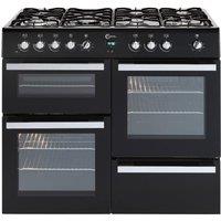 FLAVEL Milano 100 MLN10FRK Dual Fuel Range Cooker - Black & Chrome, Black