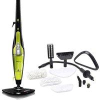 H20 HD 5-in-1 Steam Mop & Foldable Handheld Steam Cleaner - Green & Black, Green,Black