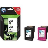 HP 301 Black & Tri-colour Ink Cartridges - Twin Pack, Black & Tri-colour