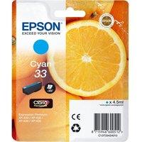 EPSON No. 33 Oranges Cyan Ink Cartridge, Cyan