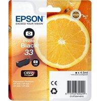 EPSON No. 33 Oranges Black Photo Ink Cartridge, Black