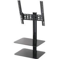 AVF ESL422B TV Bracket with AV Shelving - Black, Black