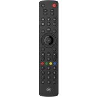 ONE FOR ALL URC1240 Contour 4 Devices Universal Remote Control, Black