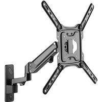 PROPERAV Hydraulic Swing Arm Full Motion TV Bracket, Silver/Grey