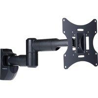 PROPERAV Swing Arm Full Motion 23-43" TV Bracket - Black, Black