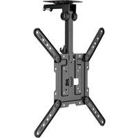 PROPERAV Under Cabinet Full Motion TV Bracket, Black