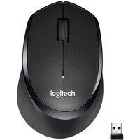 LOGITECH M330 Silent Plus Wireless Optical Mouse - Black, Black