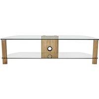 ALPHASON Century 1500 TV Stand - Light Oak, Clear,Brown