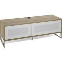 ALPHASON Helium TV Stand - White & Light Oak, White,Brown