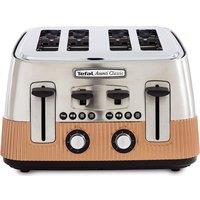 TEFAL Avanti Classic TT780F40 4-Slice Toaster - Copper, Silver/Grey,Brown