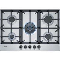 NEFF N70 T27DS59N0 75 cm Gas Hob - Stainless Steel, Stainless Steel