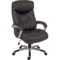 Teknik Siesta 6916 Leather Reclining Executive Chair - Black
