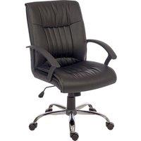 Teknik Milan Leather-look Reclining Executive Chair - Black