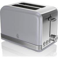 Swan ST19010GRN 2-Slice Toaster - Grey, Silver/Grey