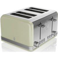 Swan Retro ST19020GN 4-Slice Toaster - Green, Green