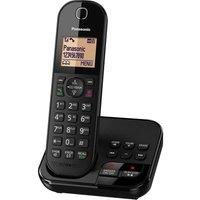 PANASONIC KX-TGC420EB Cordless Phone with Answering Machine - Black, Black