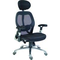 Teknik Cobham OA1013BLK Mesh Reclining Executive Chair - Black