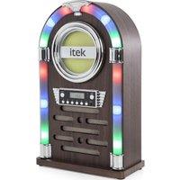 Itek I60018CD Bluetooth Jukebox - Wood Finish, Brown