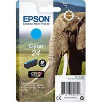 Epson 24 Elephant Cyan Ink Cartridge, Cyan