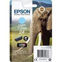 Epson 24 Elephant Light Cyan Ink Cartridge, Cyan