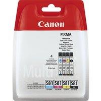 CANON CLI-581 Cyan, Magenta, Yellow & Black Ink Cartridges - Multipack, Black,Yellow,Cyan,Magent