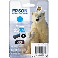 Epson Polar Bear 26XL Cyan Ink Cartridge, Cyan