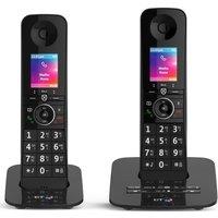 BT Premium 090631 Cordless Phone - Twin Handsets, Black, Black