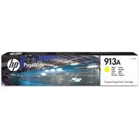 HP Original PageWide 913A Yellow Ink Cartridge, Yellow