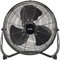 LOGIK L14FFGM18 14" Floor Fan - Gun Metal, Silver/Grey