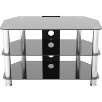 AVF SDC800CM 800 mm TV Stand - Black & Chrome, Black