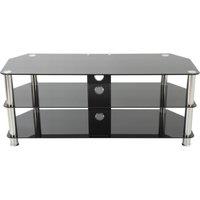 AVF SDC1250CM 1250 mm TV Stand - Black & Chrome, Silver/Grey,Black