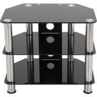 AVF SDC600CM 600 mm TV Stand - Black & Chrome, Black,Silver/Grey