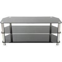 Avf SDC1250 1250 mm TV Stand - Black & Chrome, Silver/Grey,Black