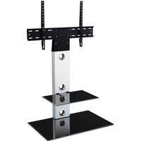 AVF Lesina FSL700LES 700 mm TV Stand with Bracket - Silver & Black, Silver/Grey,Black
