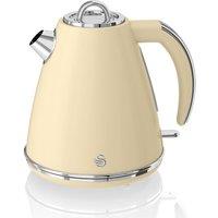 Swan Retro SK19020CN Jug Kettle - Cream, Black