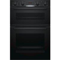 BOSCH Series 4 MBS533BB0B Electric Double Oven - Black, Black