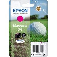 Epson Golfball 34 Magenta Ink Cartridge, Magenta