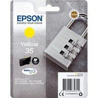 Epson 35 Padlock Yellow Ink Cartridge, Yellow