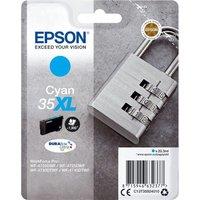 Epson 35 Padlock XL Cyan Ink Cartridge, Cyan