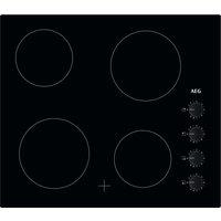 AEG HK614000CB 59 cm Electric Ceramic Hob - Black, Black