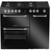 LEISURE PR100F530K 100 cm Dual Fuel Range Cooker - Black, Black