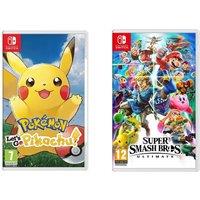 Nintendo SWITCH Super Smash Bros. Ultimate & Pokmon: Let's Go, Pikachu! Bundle