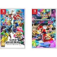 Nintendo SWITCH Super Smash Bros. Ultimate & Mario Kart 8 Deluxe Bundle