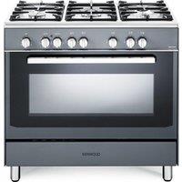 KENWOOD CK306SL 90 cm Dual Fuel Range Cooker - Slate Grey & Chrome, Silver/Grey