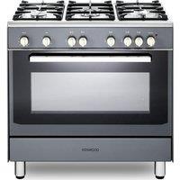 KENWOOD CK307G SL 90 cm Gas Range Cooker ? Grey & Chrome, Silver/Grey