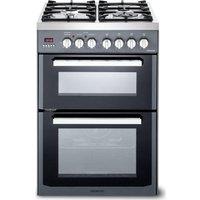 KENWOOD CK234DF SL 60 cm Dual Fuel Cooker - Grey & Chrome, Silver/Grey