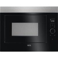 AEG MBE2658SEM Built-in Solo Microwave - Black & Stainless Steel, Stainless Steel