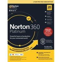 NORTON 360 Platinum - 1 year (automatic renewal) for 20 devices