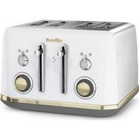 BREVILLE Mostra VTT937 4-Slice Toaster - White, White